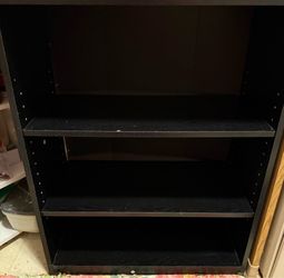 3 Shelf Dorm Book Case / Open Shelf Storage Black