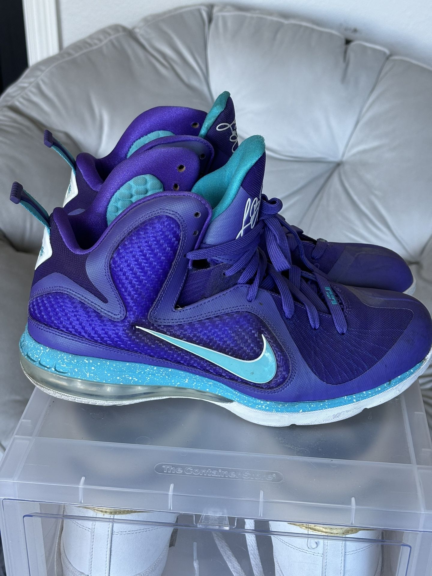 SZ 9.5 Nike Lebron James Hornets Basketball Shoes Nike Lebron James XI 11 Summit Lake Hornets | Mercari main image 2