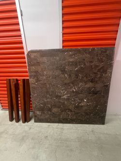 Square Marble Top Dining Table