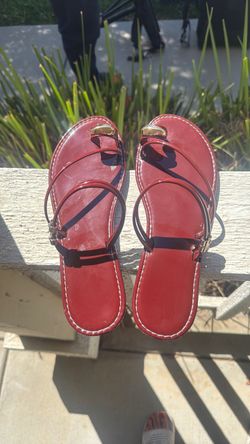 Burgandy sandals