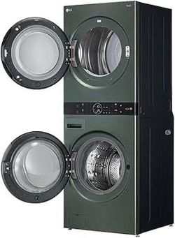 LG Green Gas Washer Dryer Tower