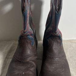 Kids Justin Cowboy Boots Shoes Size 3 D