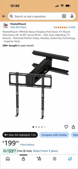 MantelMount MM340 TV Mount