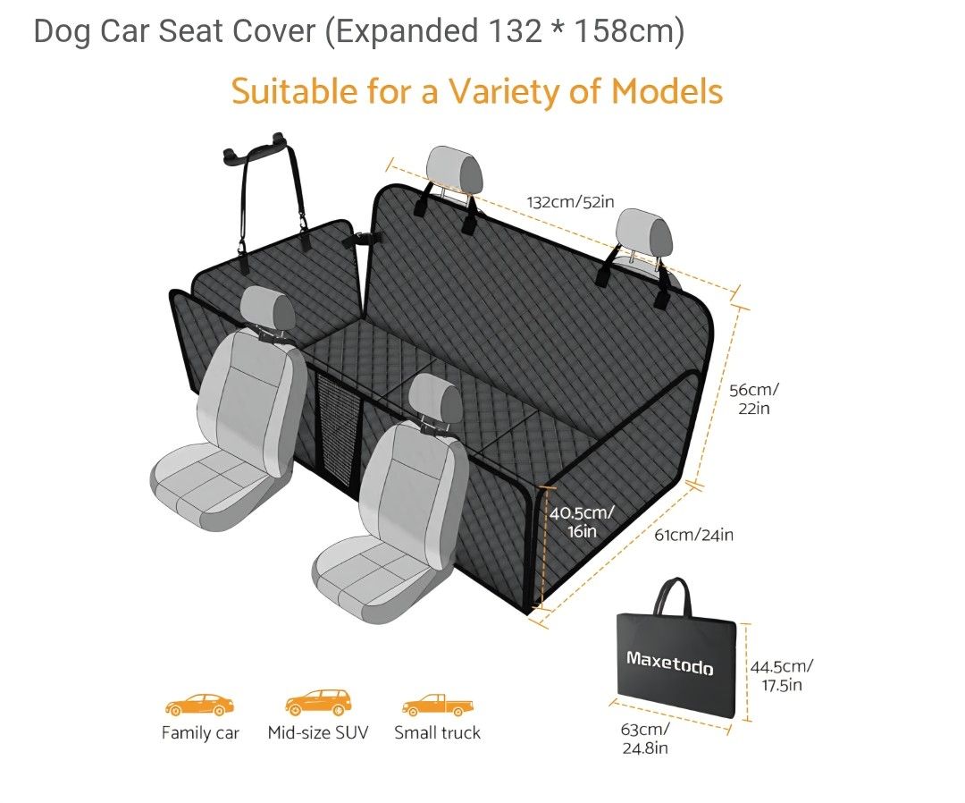 Back Seat Extender For Dogs- New