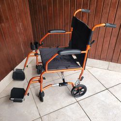 Transporter wheelchair like new