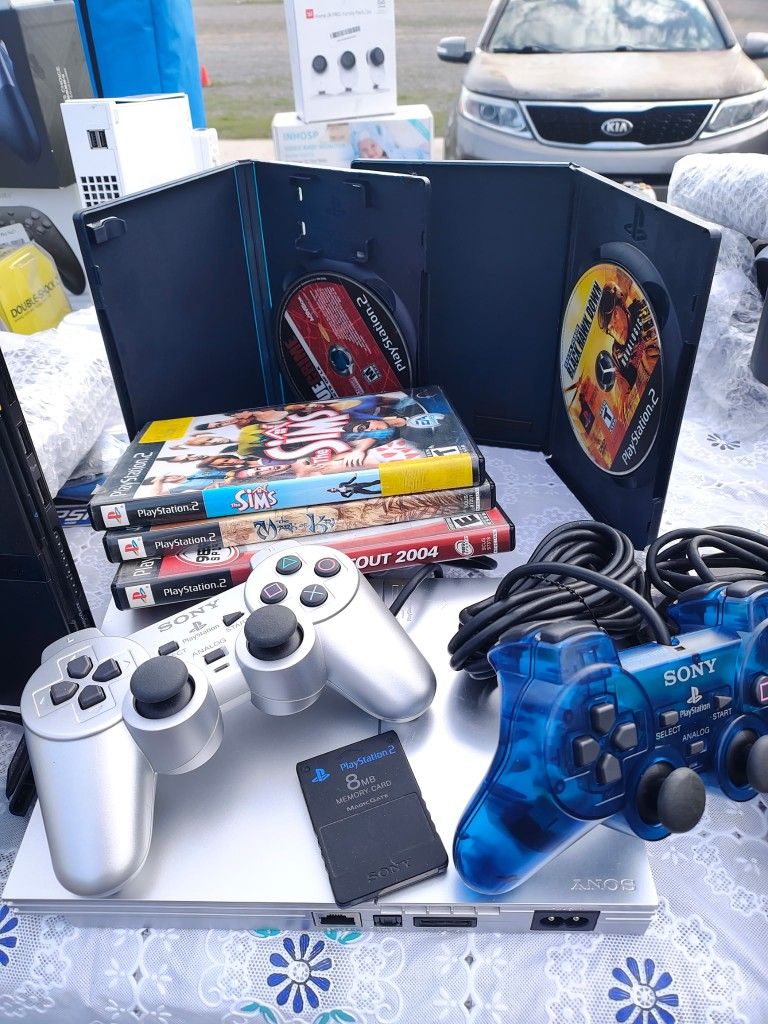Ps2 Slim Gray Bundle