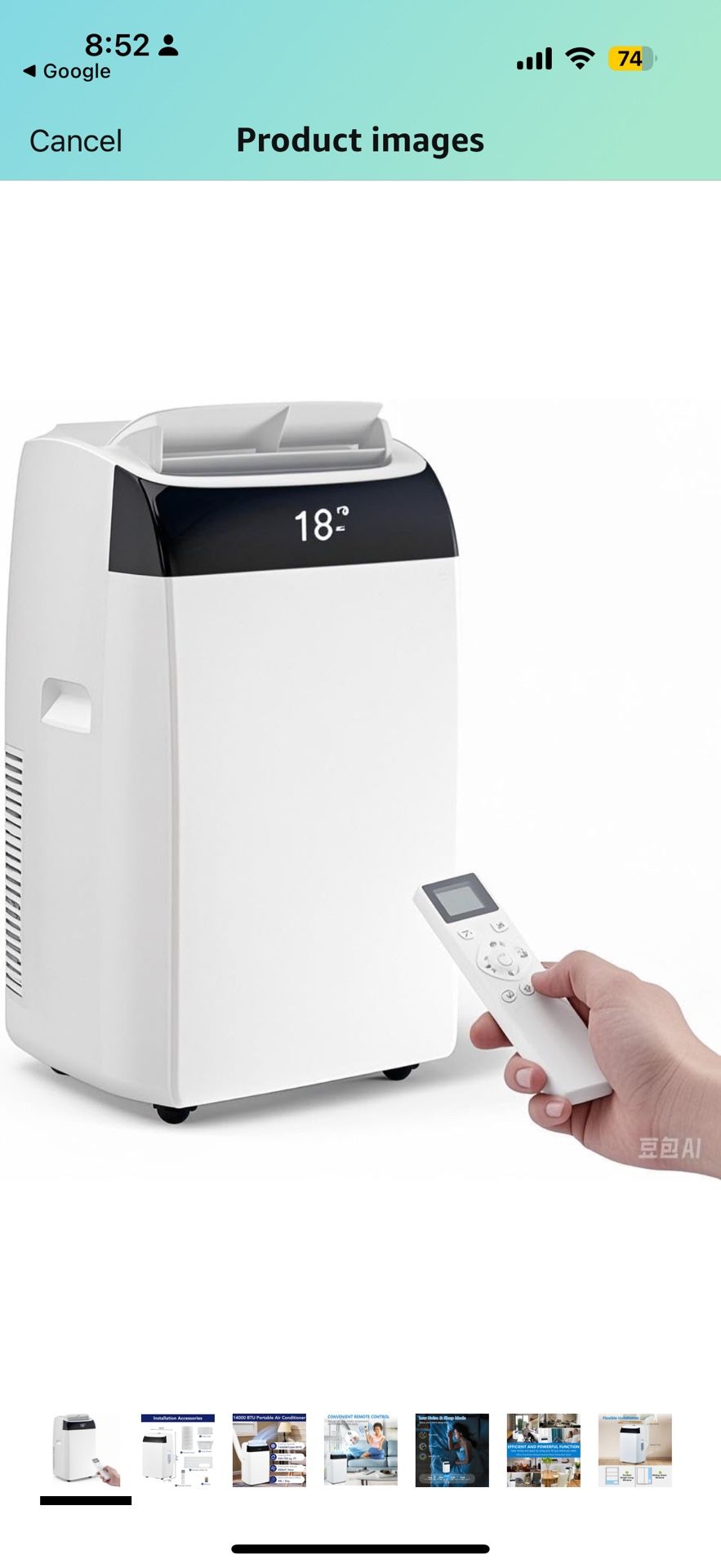 New 14000 BTU Portable Air Conditioner