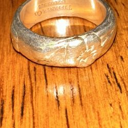 Tiffany & Co Ring Sterling Silver Rose Flower Size 4 2003