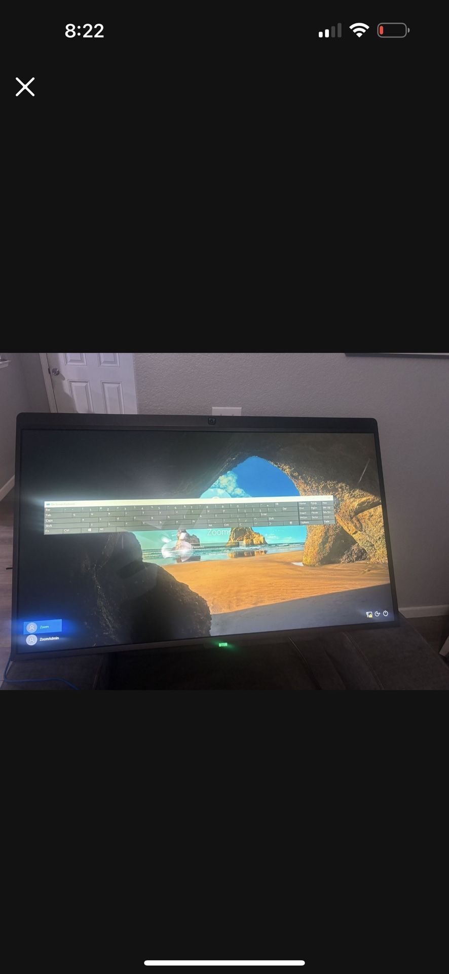 DTEN TV Monitor Zoom Camera Attached