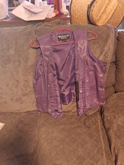 Motorcycle Vest Purple 
