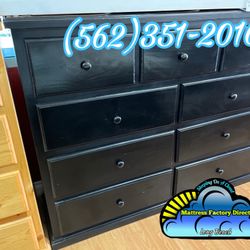 Black Nine Drawer Dresser Chest Comoda Cajonera Nueva 