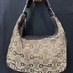 Vintage 1995 Luxury Handbag Horse Bit Print 