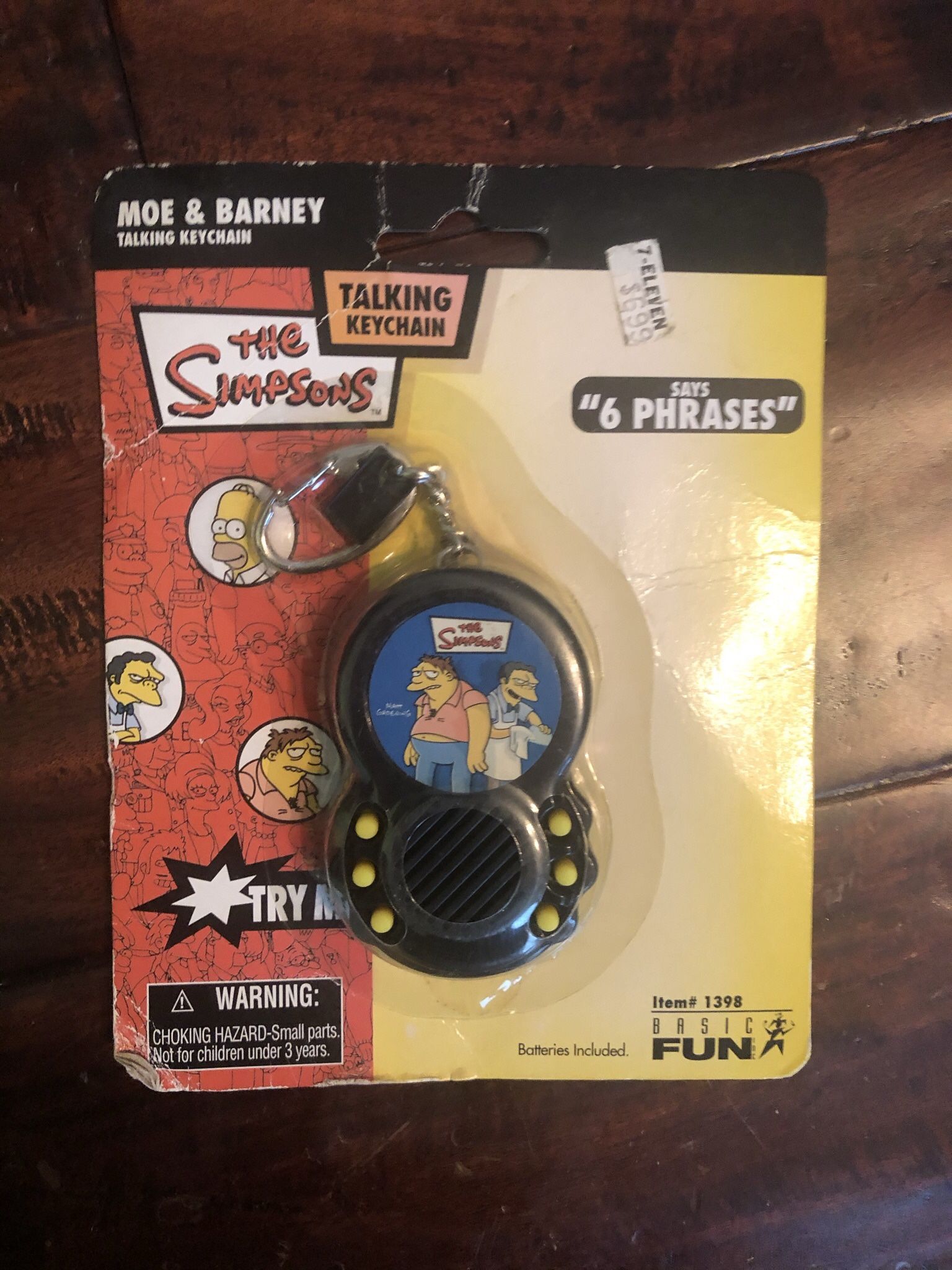 The Simpsons Talking Key Chain Brand New Moe And Barney