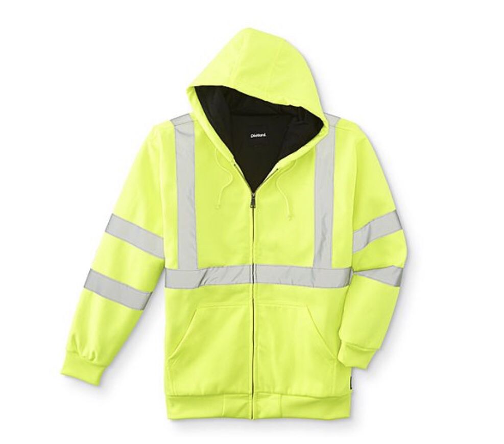 Men's High Visibility Work Hoodie Jacket(new)