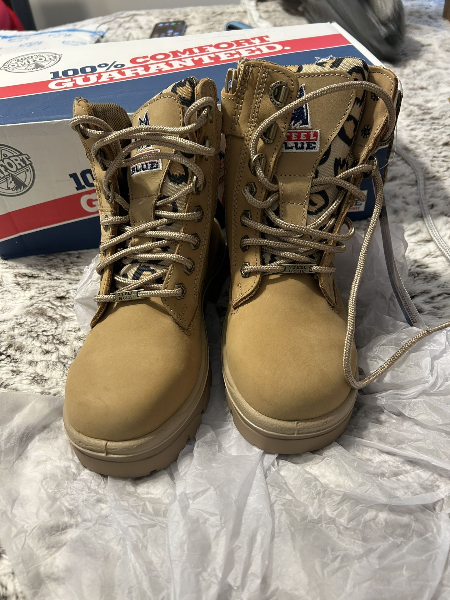 Women’s Steel Blue Steel Toe Work Boots