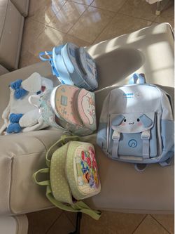 Backpacks and tote bag