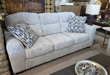 Beige Fabric Sofa New (Couch)
