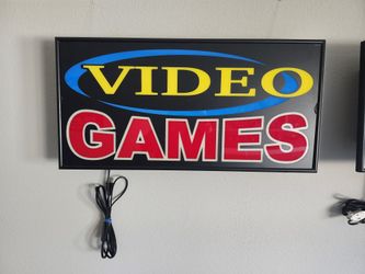 Video Games Neon Sign