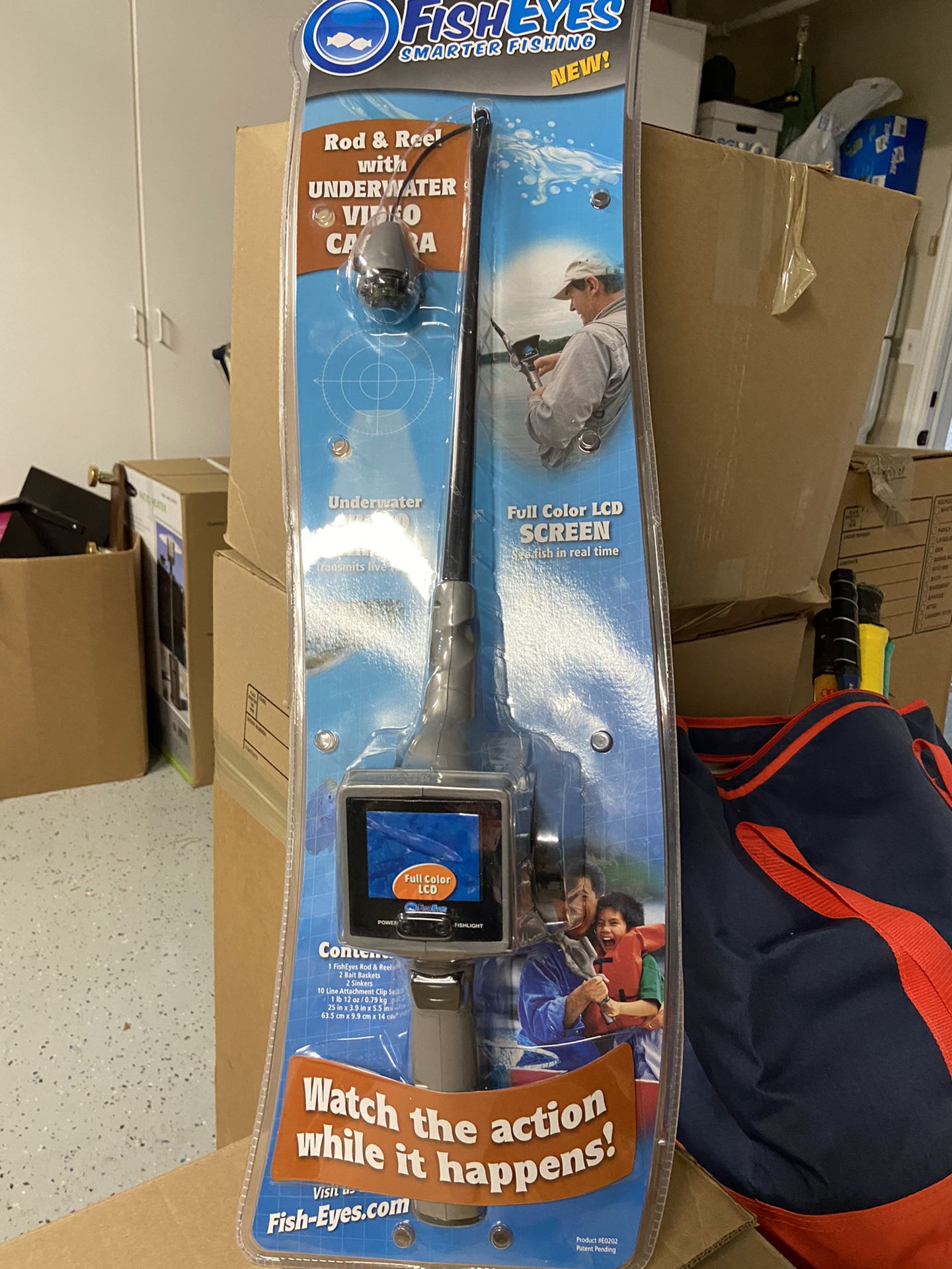 Kid fishing rod with video