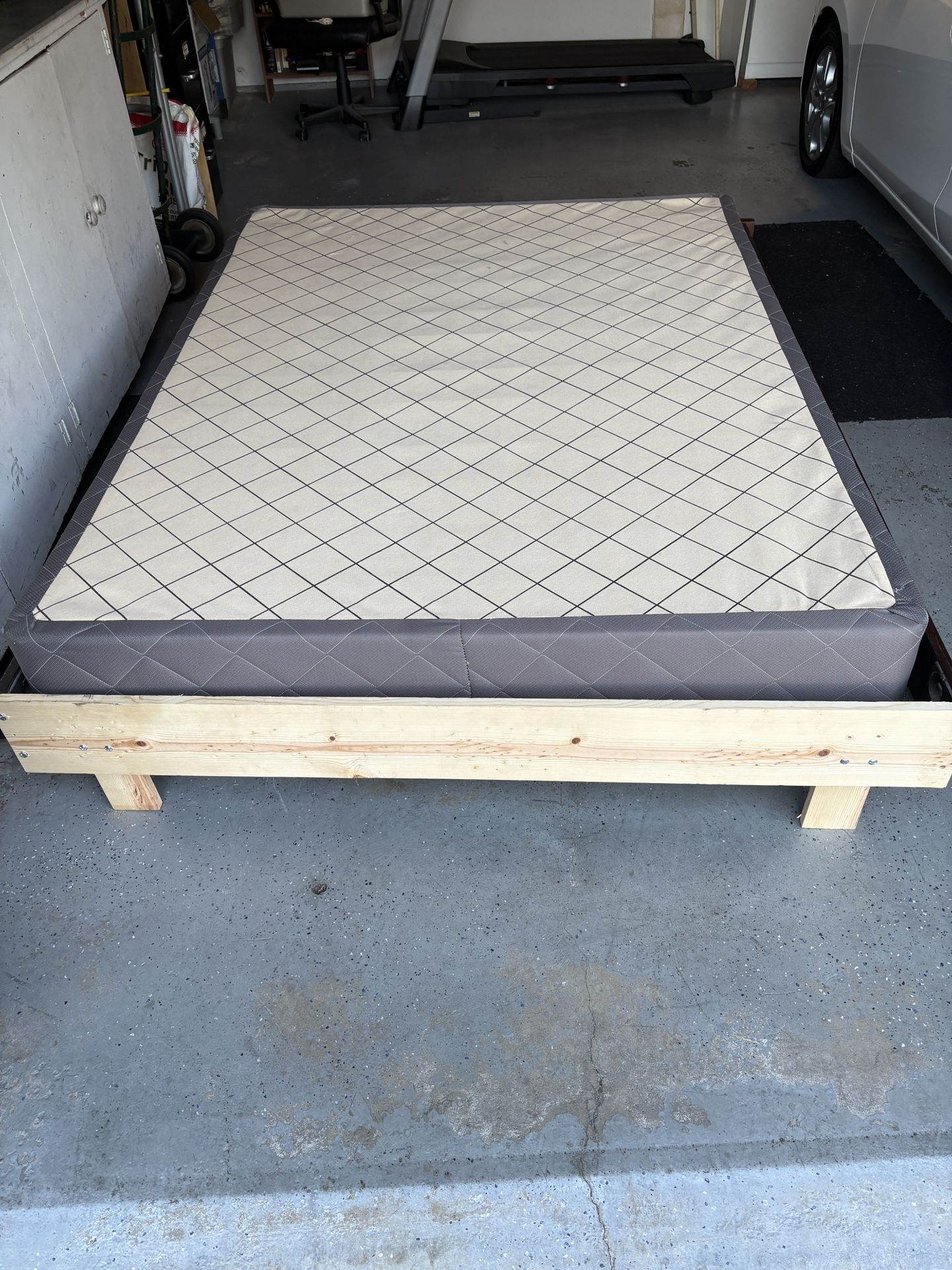 Queen Size Box Spring And Bed Frame