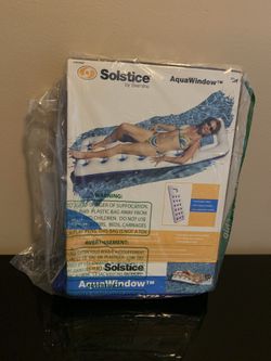 Solstice floating mattress Aqua window