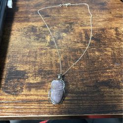 Pretty Purple shade Stone Necklace