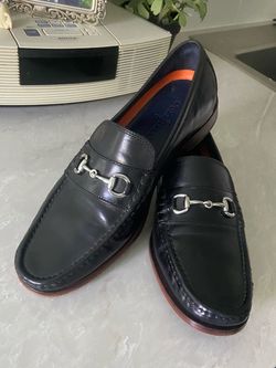 Cole Haan Black Leather Bit Loafers