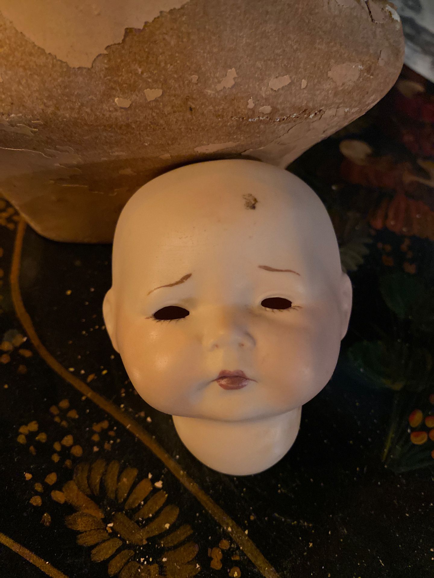 Antique Vintage Porcelain Baby Doll Head