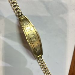 14k Gold ID Bracelet #109467-1 MJ