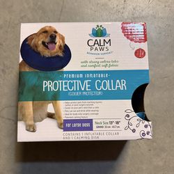Calm Paws Inflatable Protective Dog & Cat Collar