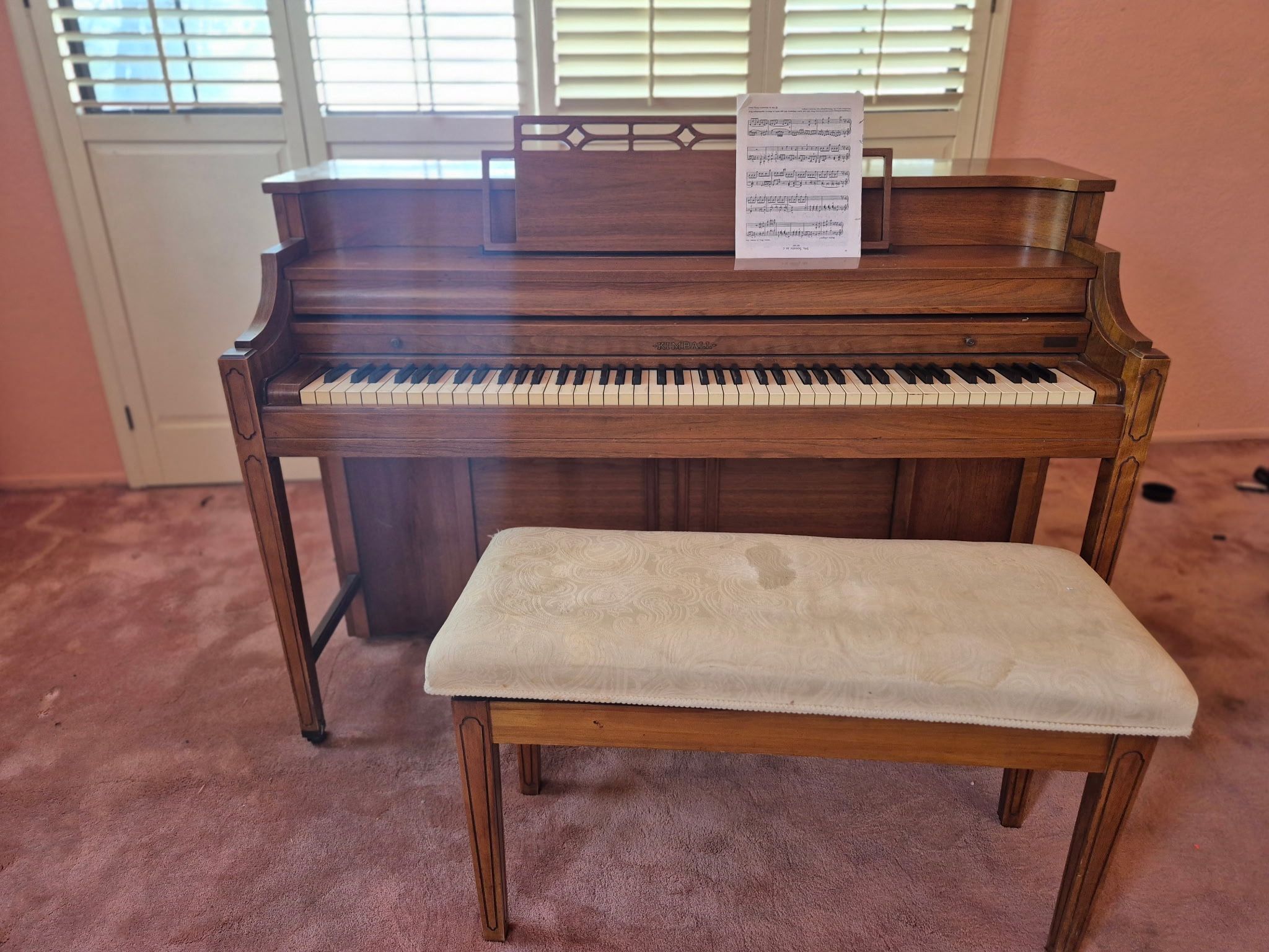 Life Crowned Piano With Chair Including, I don't care how cheap you want it, I just want to sell it fast.