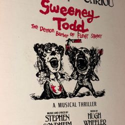 Sweeney Todd Broadway Musical Program