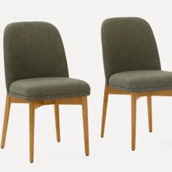 Burrow Alto Dining Chairs – Set of 2 (Olive) 