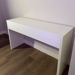 Like New TV Stand/ White Desk/Table – 48” | Entryway or Hall Table
