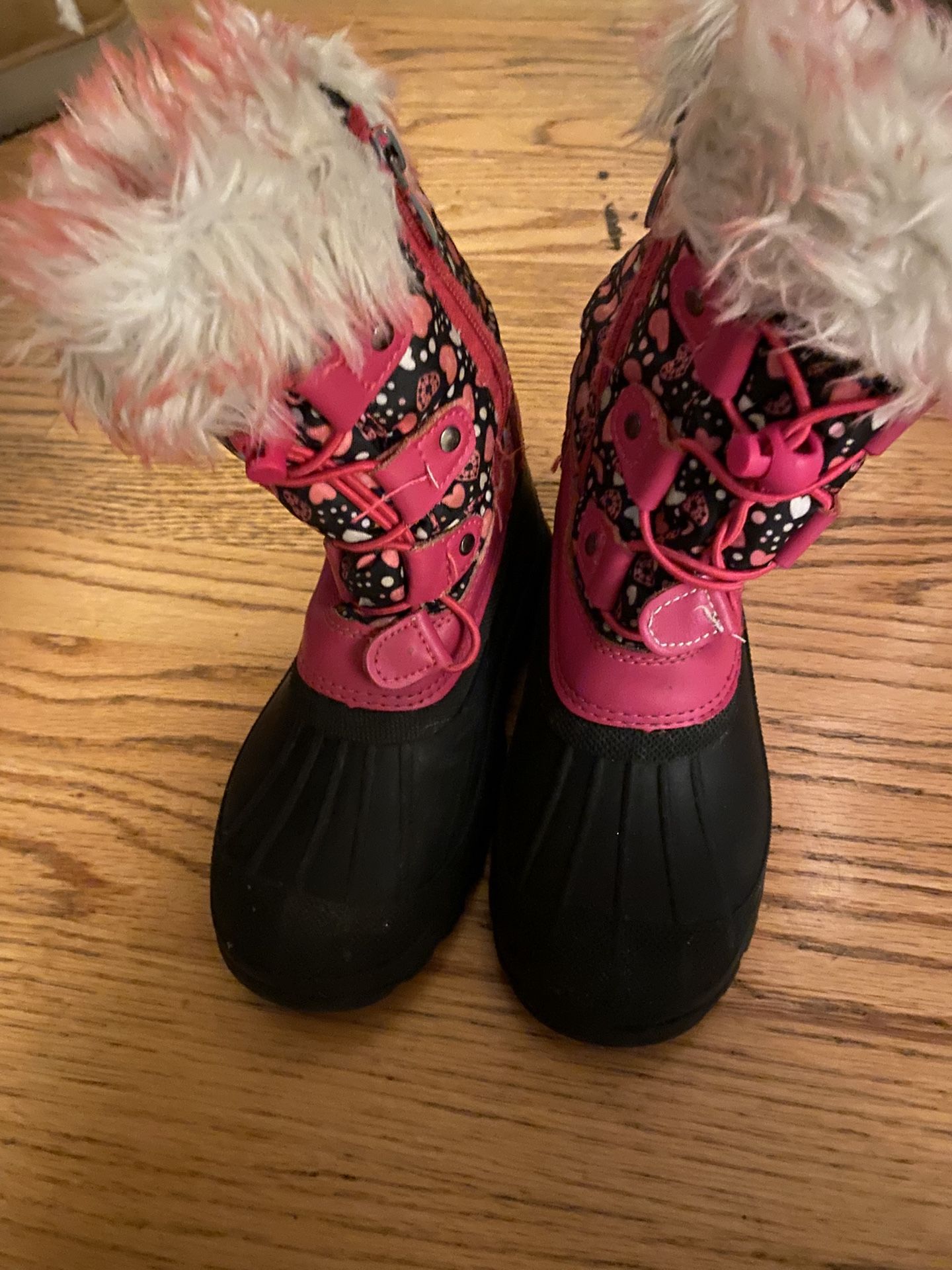 Size 12 Snow Little Girls Boots Gently Used Very Clean