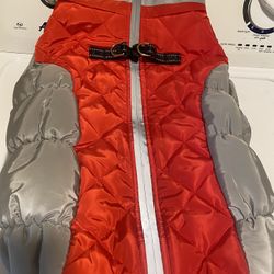Extra large dog coat with built-in harness