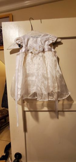 Vestido Blanco Para Bautizo Para Niña De 1 Año