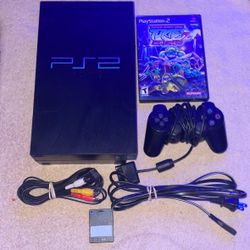 SONY PLAYSTATION 2 PS2 CONSOLE WITH VIDEO GAME & CONTROLLER