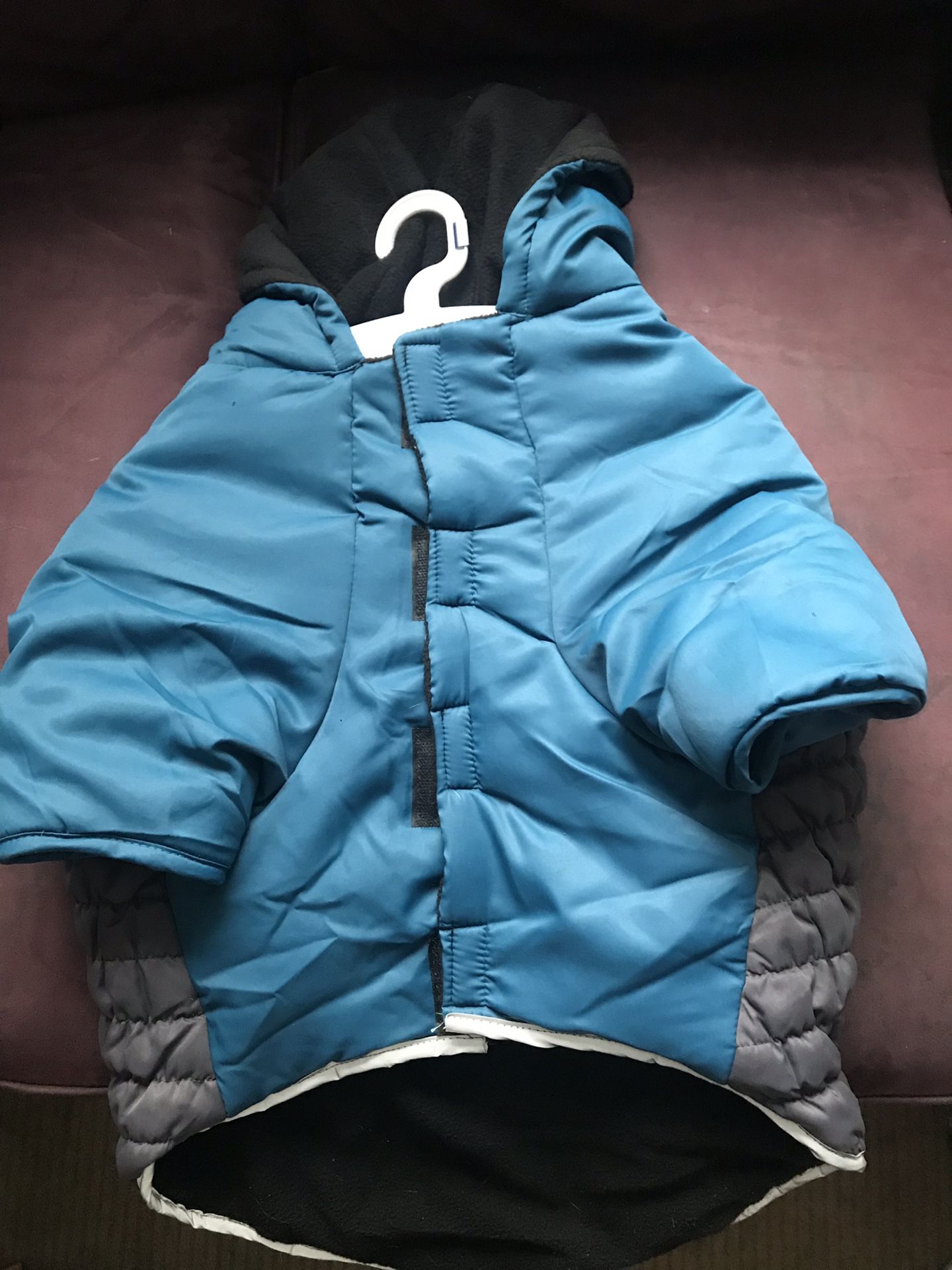 Kong fleece lined puffer dog coat