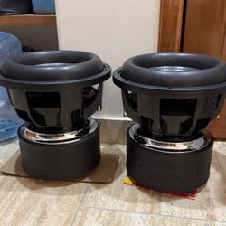2 12 Inch Sundown Zv6 D2 Subs 3,250 Watts Each 98 Pounds Each 