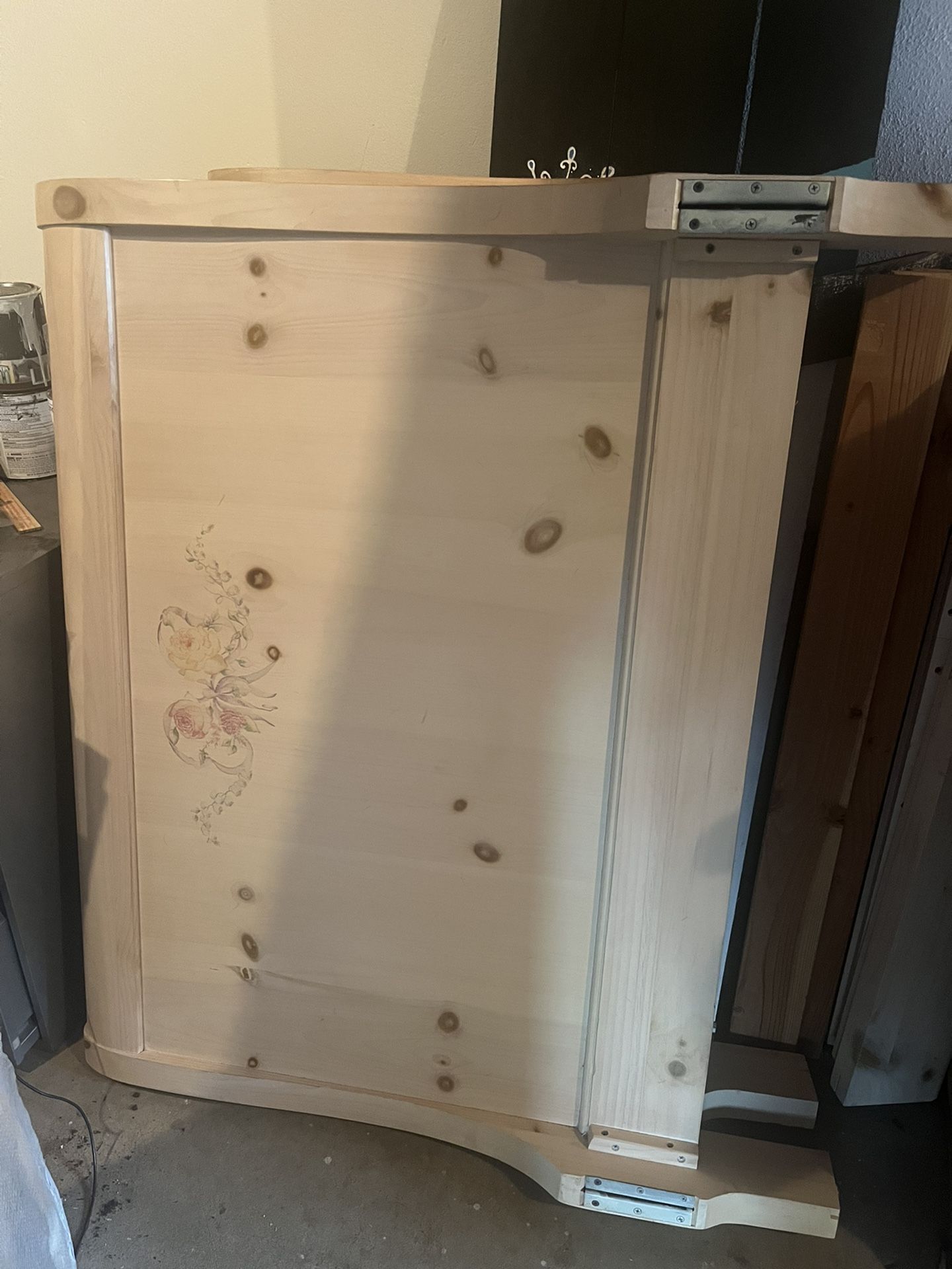 Solid wood Bedframe mattress and box spring included optional