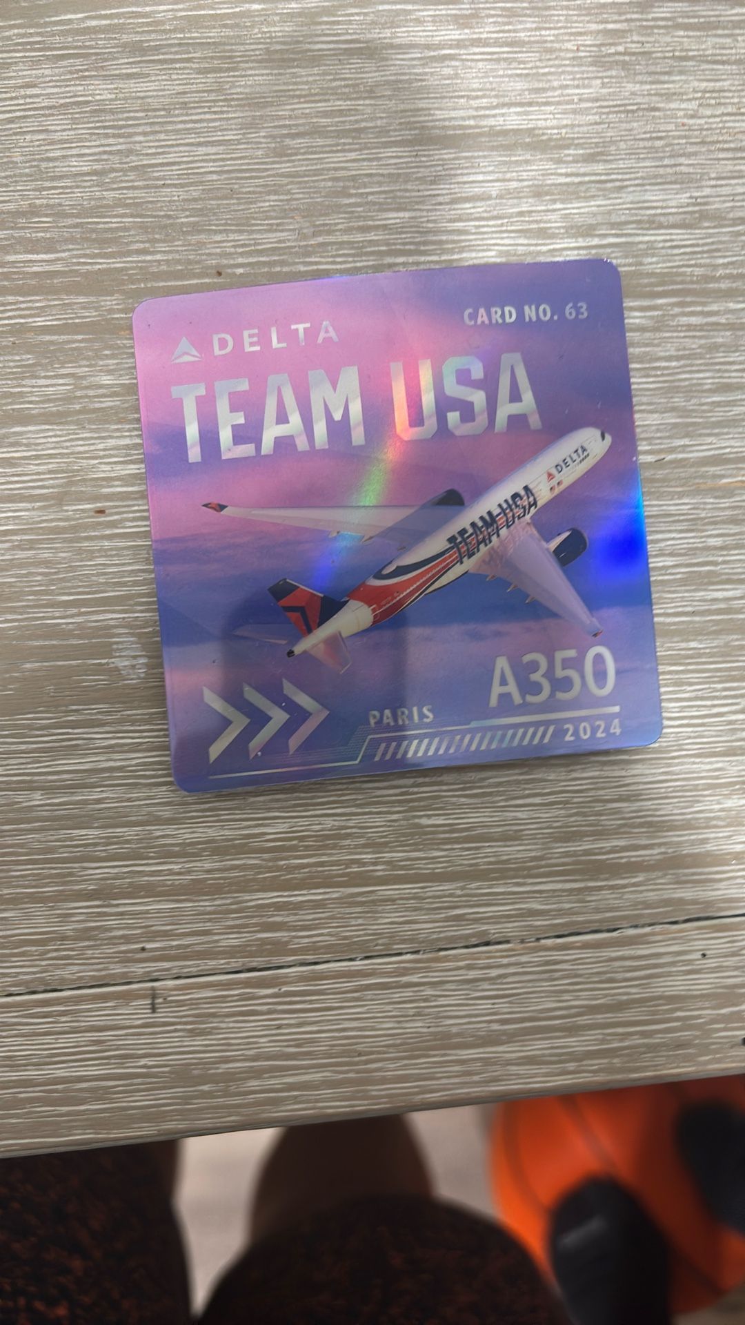 Delta Card Team USA Card Number 63