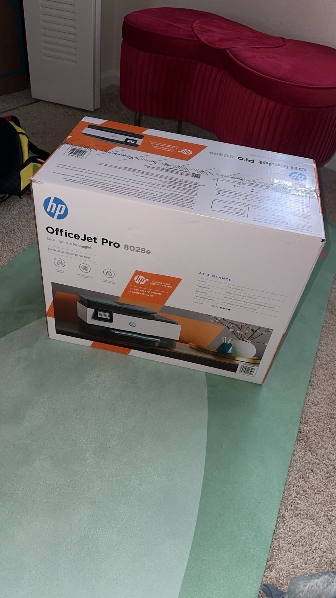 HP OfficeJet Pro 8028e All-in-One Wireless Color Inkjet Printer with HP+, Print Copy Scan Fax, Auto 2-Sided Printing, 20 ppm, 2.7" Color Touchscreen,