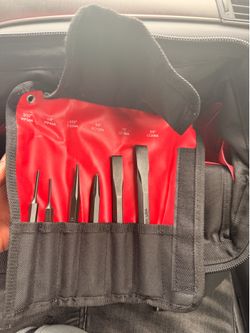 6 piece Punch & Chisel set & matco tool bag