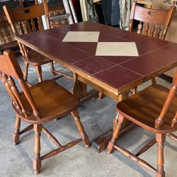 Dining Table W 4 Chairs