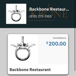 Restaurant Gift Certificate 