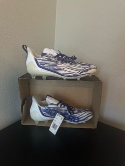 Adidas Adizero Football Cleats White Purple