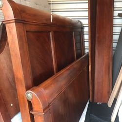 Hardwood King Bed frame 