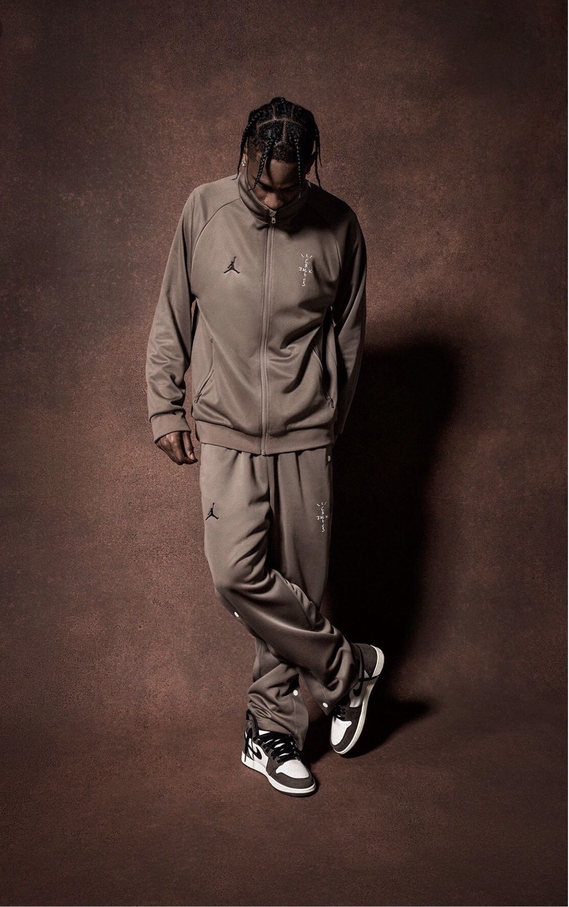 Travis Scott Air Jordan collab cactus jack jogging suit