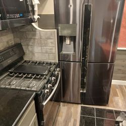 Samsung Black Stainless Steel 4 Door Refrigerator